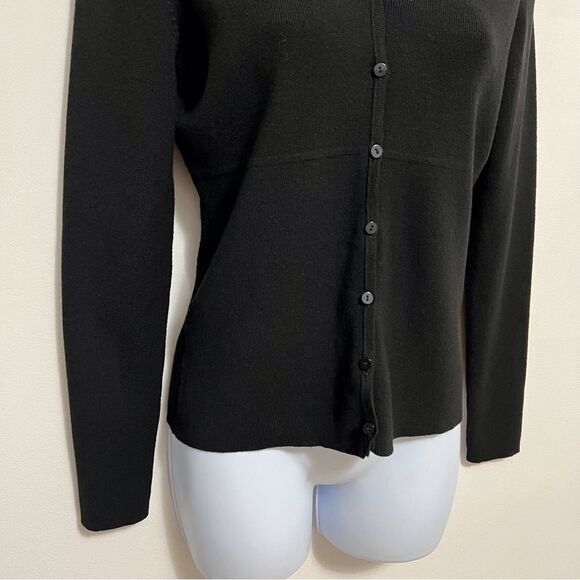 Loft Black Fitted V-neck Cardigan Sweater Size XS - Picture 3 of 5